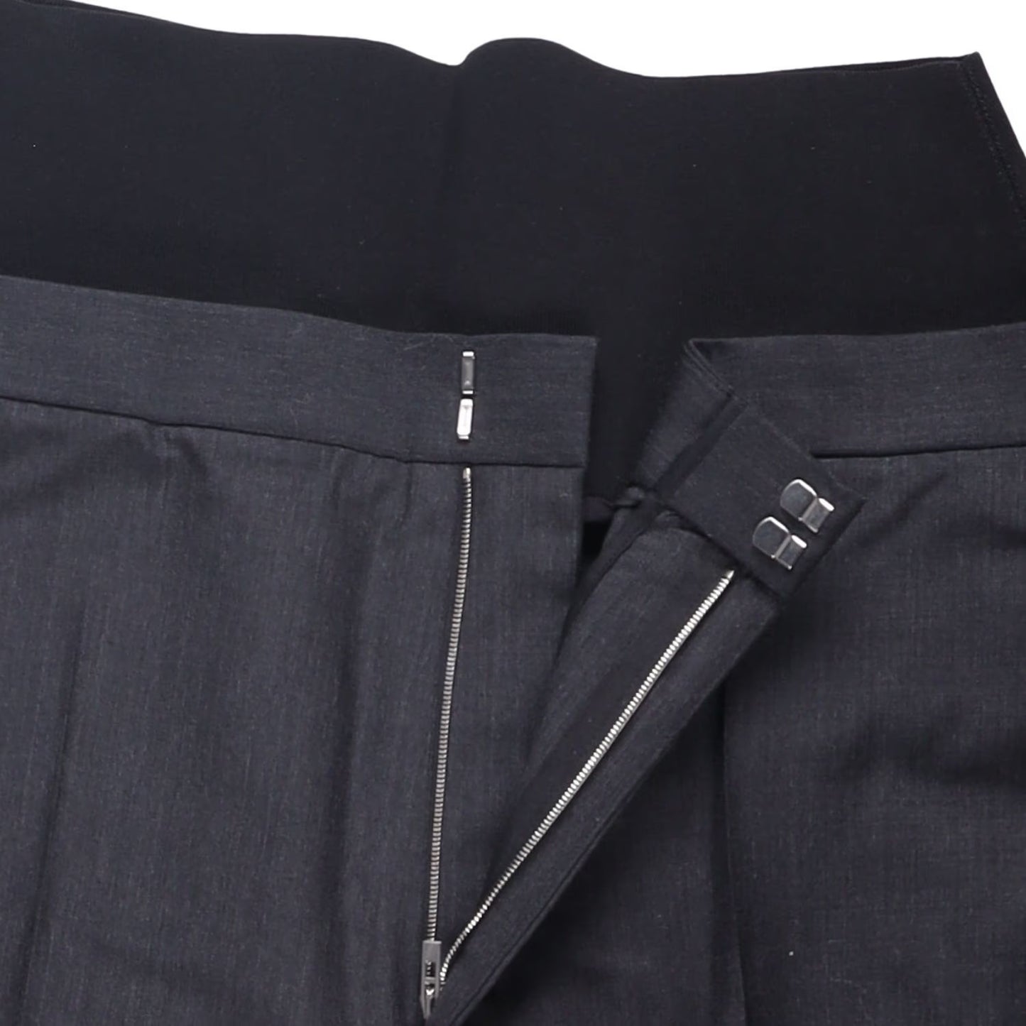 ALAIA Womens Alaia Knit Band Pants Wide Leg Trousers Black Size 42 RRP 1706.8 — View 8