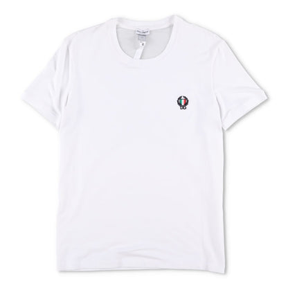 DOLCE & GABBANA Mens T-Shirt White Crew Neck Short Sleeve Logo Size S RRP 225