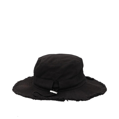 JACQUEMUS Unisex Jacqu Le Bob Artichaut Hat Black Logo Strap Size L RRP 125 — View 5