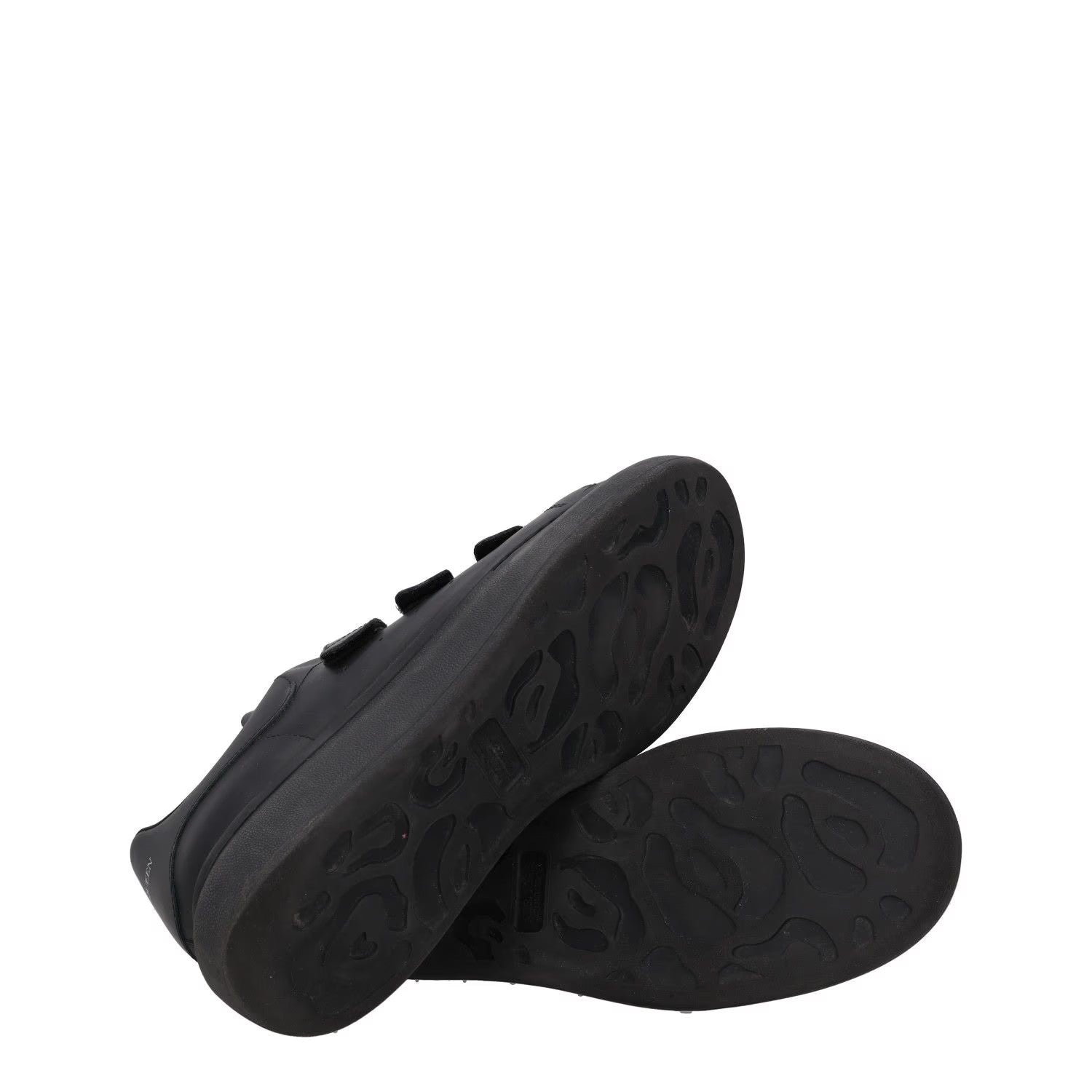 ALEXANDER MCQUEEN Mens Trainers Black Leather Low Top Strappy UK 9.5 RRP 485 — View 8