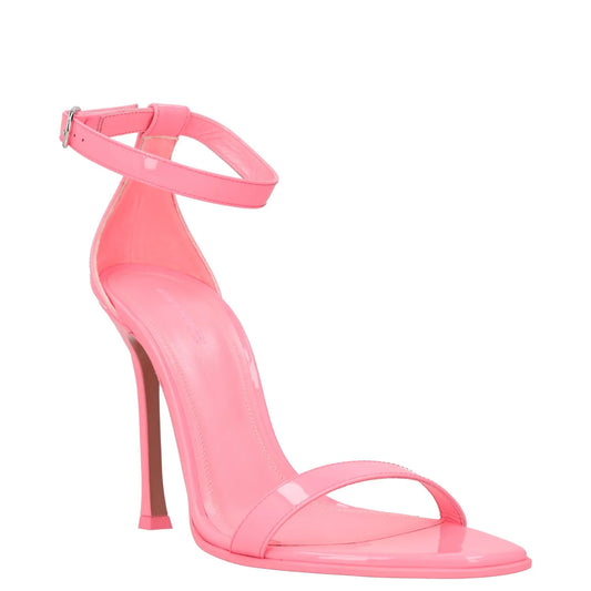 AMINA MUADDI Womens Strappy Heels Pink Leather Stiletto Open Toe UK 7 RRP 600 — View 2