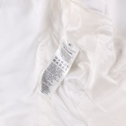 ALEXANDER MCQUEEN Womens Peak Shoulder One Button Jacket Ivory 42 RRP 1690 — View 11