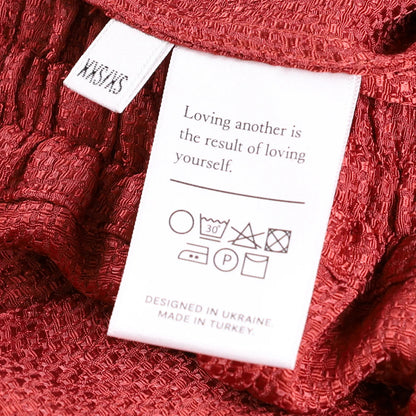 SLEEPER Women Sleeper Pastelle Oversized Jacquard Pyjama Pants Red XXS/XS RRP215 — View 7