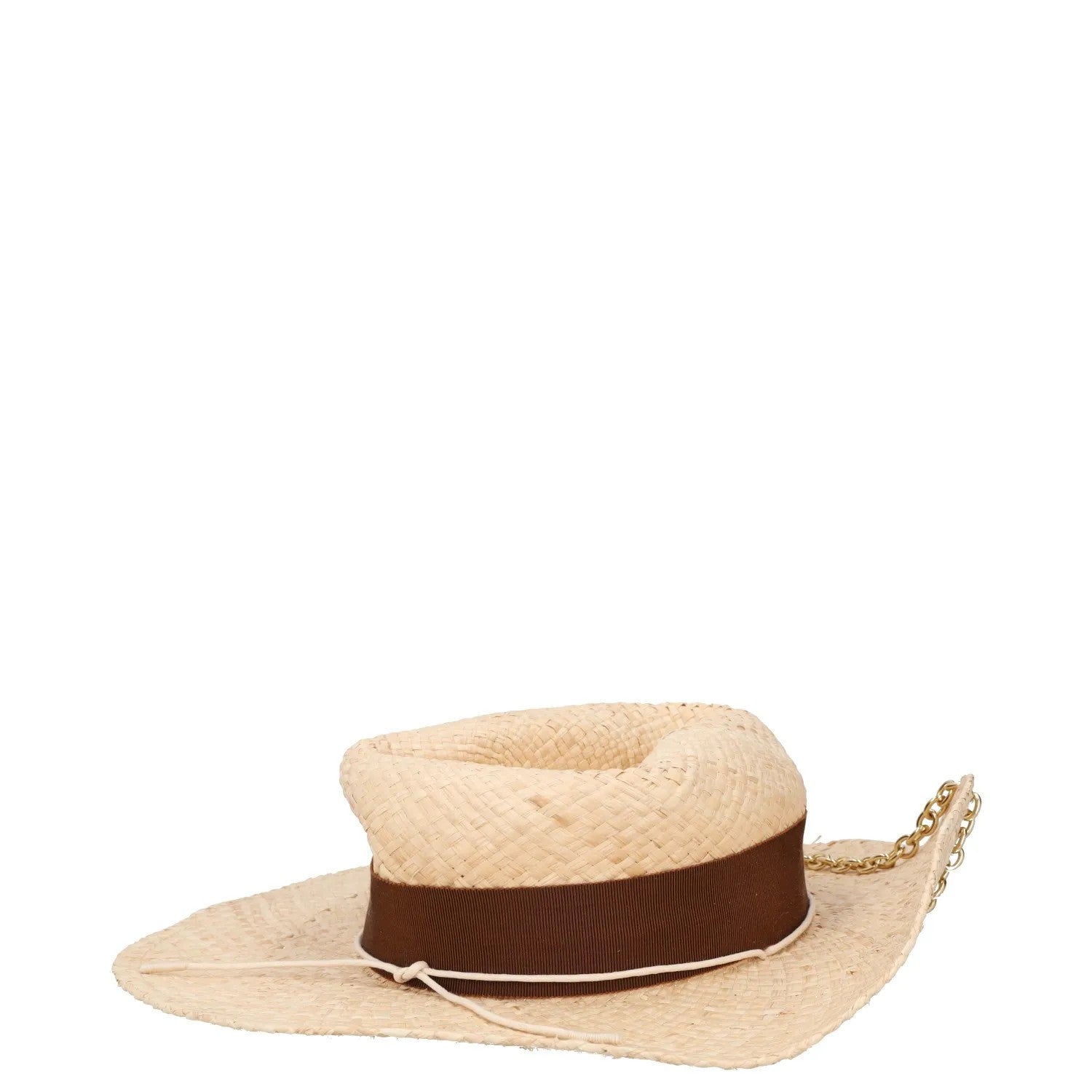 RUSLAN BAGINSKIY Womens Straw Fedora Hat Beige Neutrals Size S RRP 345 — View 5