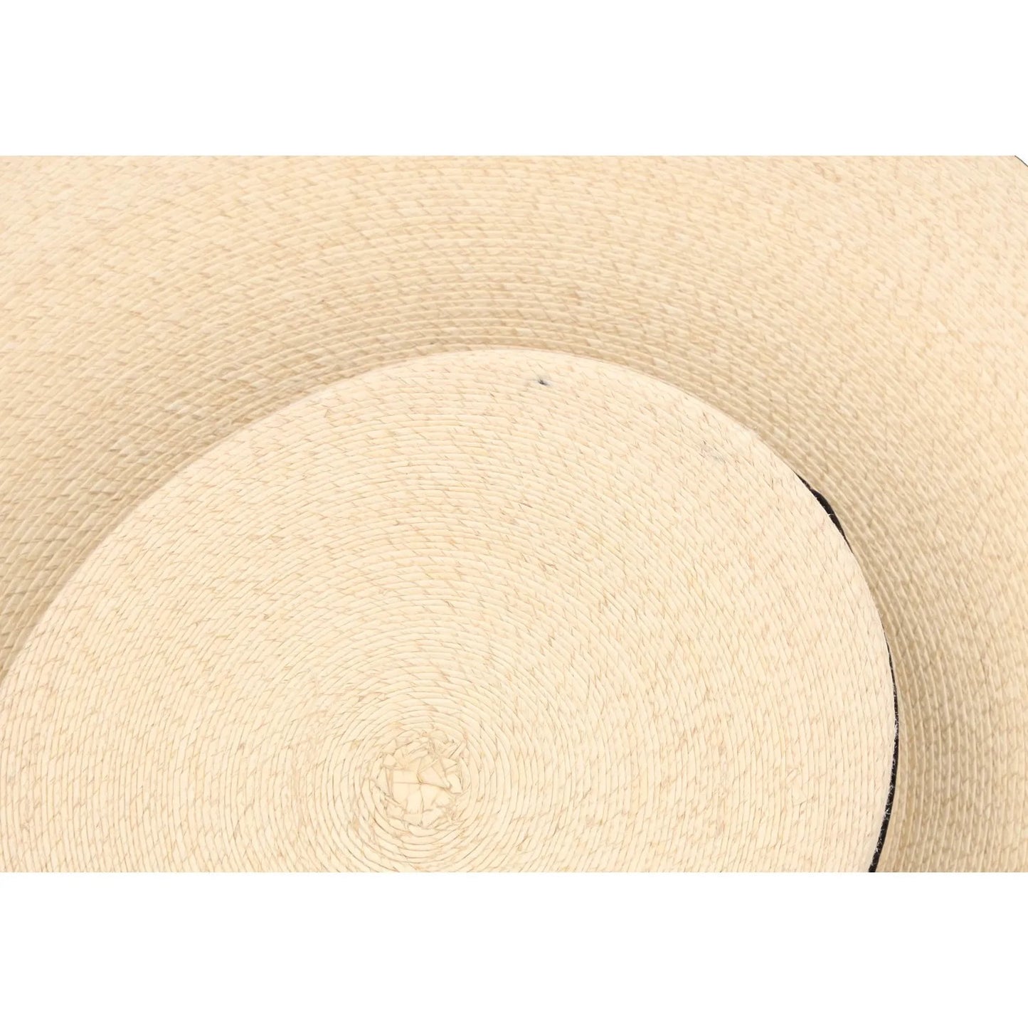 ELIURPI Womens Hat Beige Straw Boater Hat Black Strap Summer Size M RRP 300 — View 11