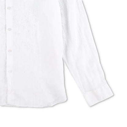 ORLEBAR BROWN Mens Giles White Button-Up Shirt Long Sleeve Collared XXL RRP 245 — View 4