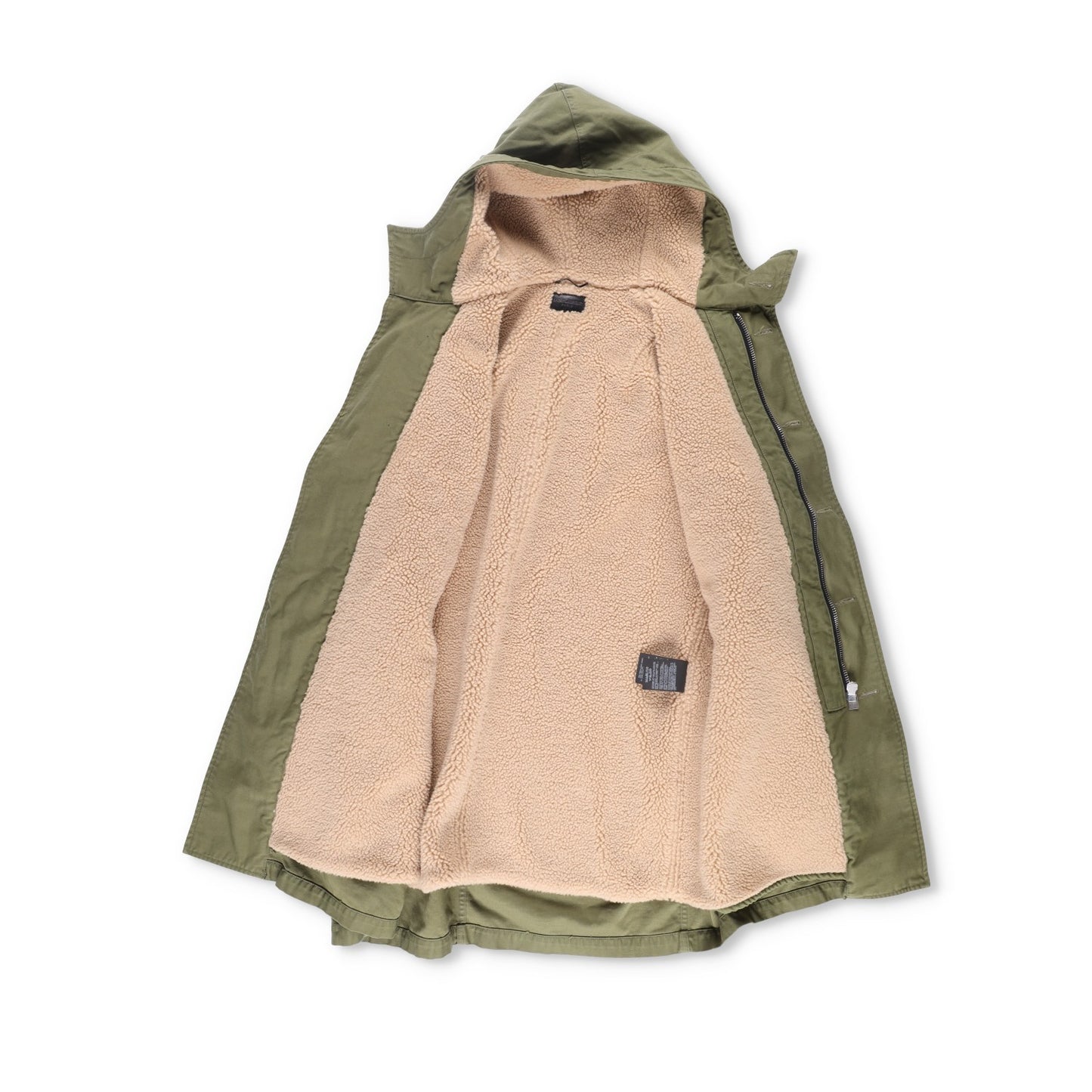 SAINT LAURENT Cotton Mens Parka Jacket Green Shearling Lining Size XS RRP3000 — View 9