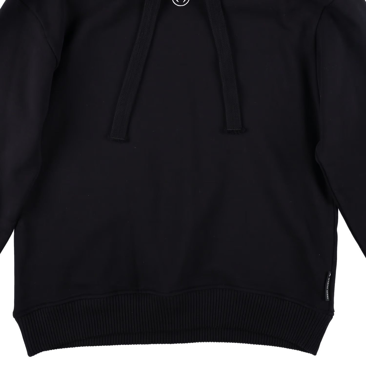 MARINE SERRE Womens Organic Cotton Fleece Hoodie Black Logo Size XS RRP 330 — View 4