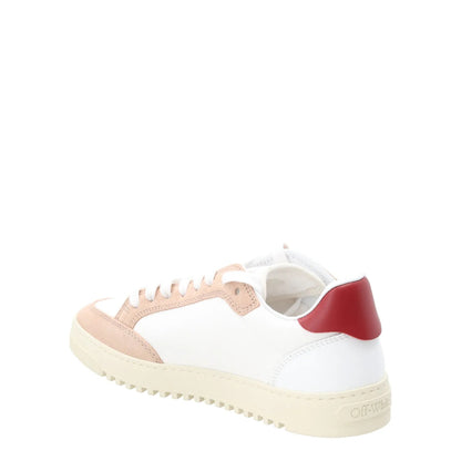 OFF WHITE Womens 5.0 Sneakers Leather Low Tops White Red Lace Up EU 39 RRP 450 — View 6