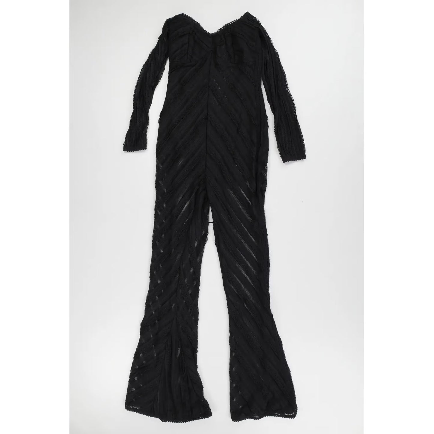 CHARO RUIZ IBIZA Womens Jumpsuit Off Shoulder Long Sleeve Black Size M RRP 425 — View 3