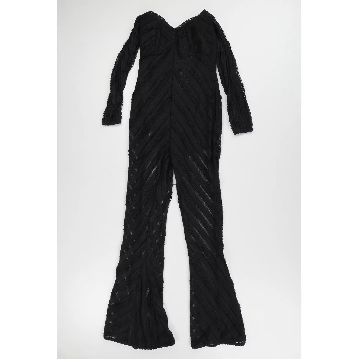 CHARO RUIZ IBIZA Womens Jumpsuit Off Shoulder Long Sleeve Black Size M RRP 425 — View 3