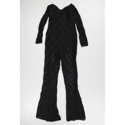 CHARO RUIZ IBIZA Womens Jumpsuit Off Shoulder Long Sleeve Black Size M RRP 425 — View 3