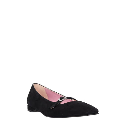 CAREL PARIS Womens Emilie 24 Ballet Flats Black Suede Leather Bow EU 36.5 RRP350 — View 2