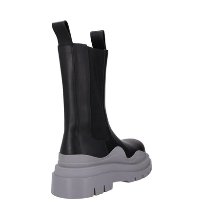 BOTTEGA VENETA Mens Tire Chelsea Boot Black Grey High Ankle UK 10 RRP 1080 — View 6