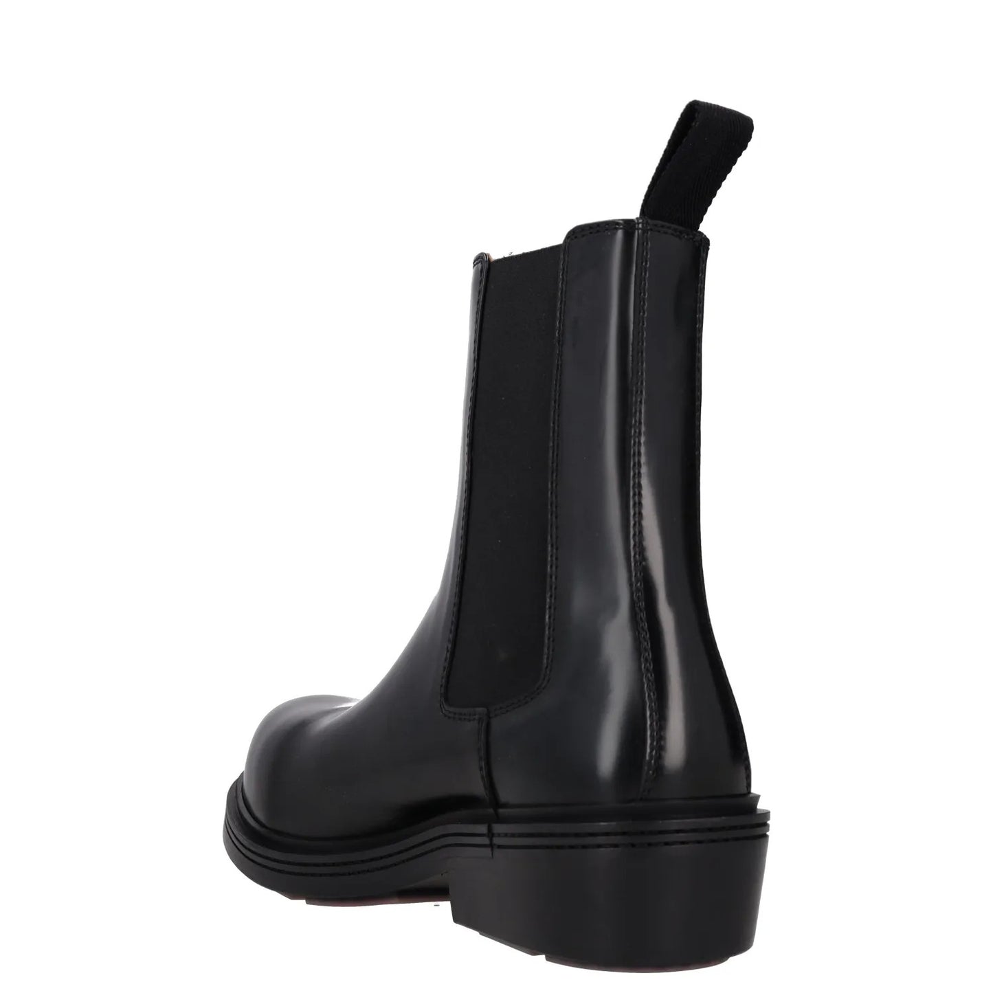 BOTTEGA VENETA Womens Chelsea Ankle Boot Vinyl Leather Black UK 6.5 RRP 1445 — View 5