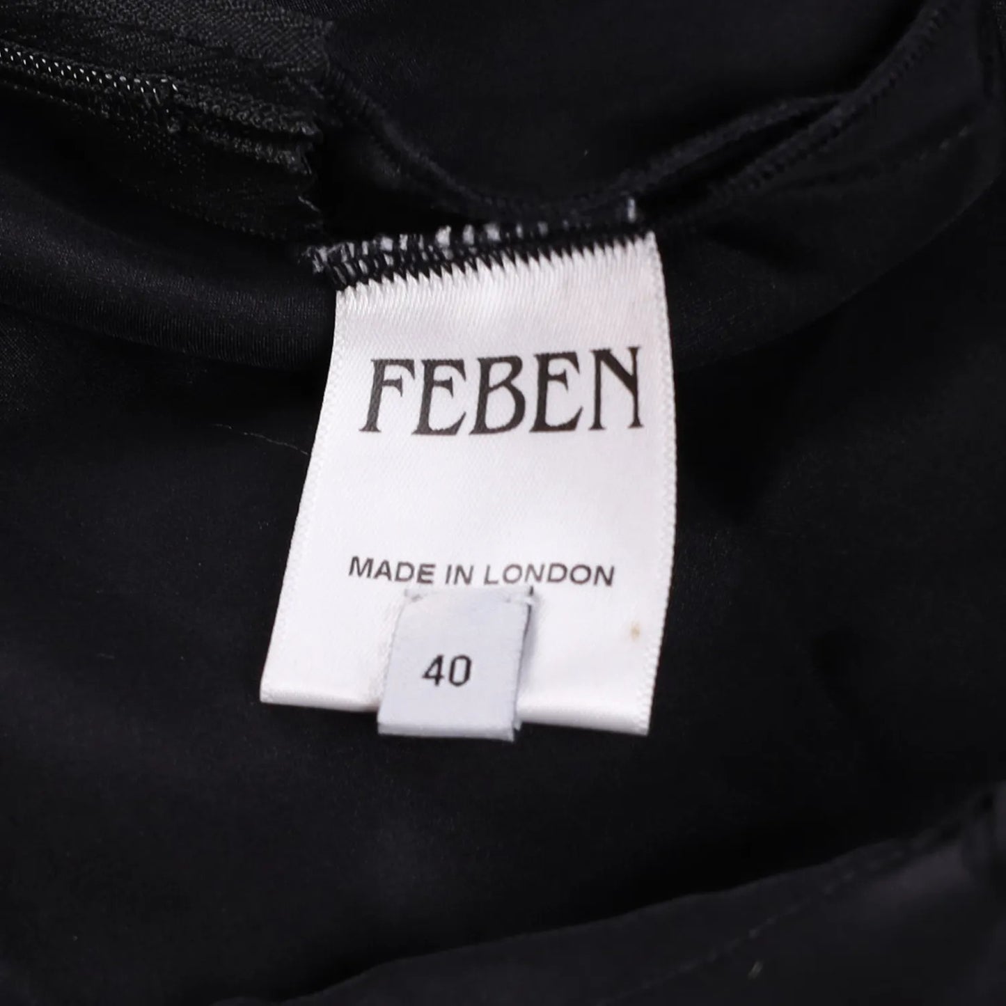 FEBEN Womens Spiral Knee Length Dress Black Silk Sleeveless Tie Halter 40 RRP785 — View 9