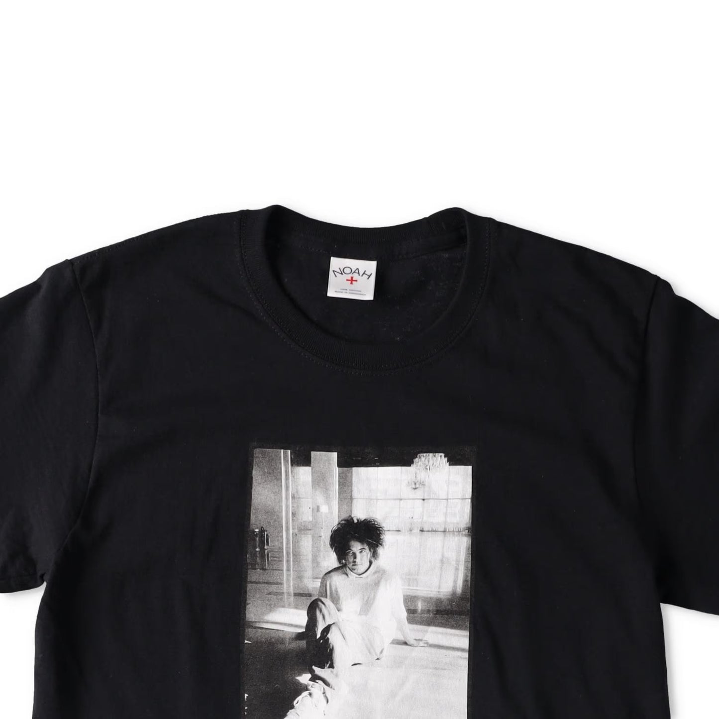NOAH X The Cure Mens Why Can'T I Be You Logo T-Shirt Short Sleeve Black S RRP 55 — View 3