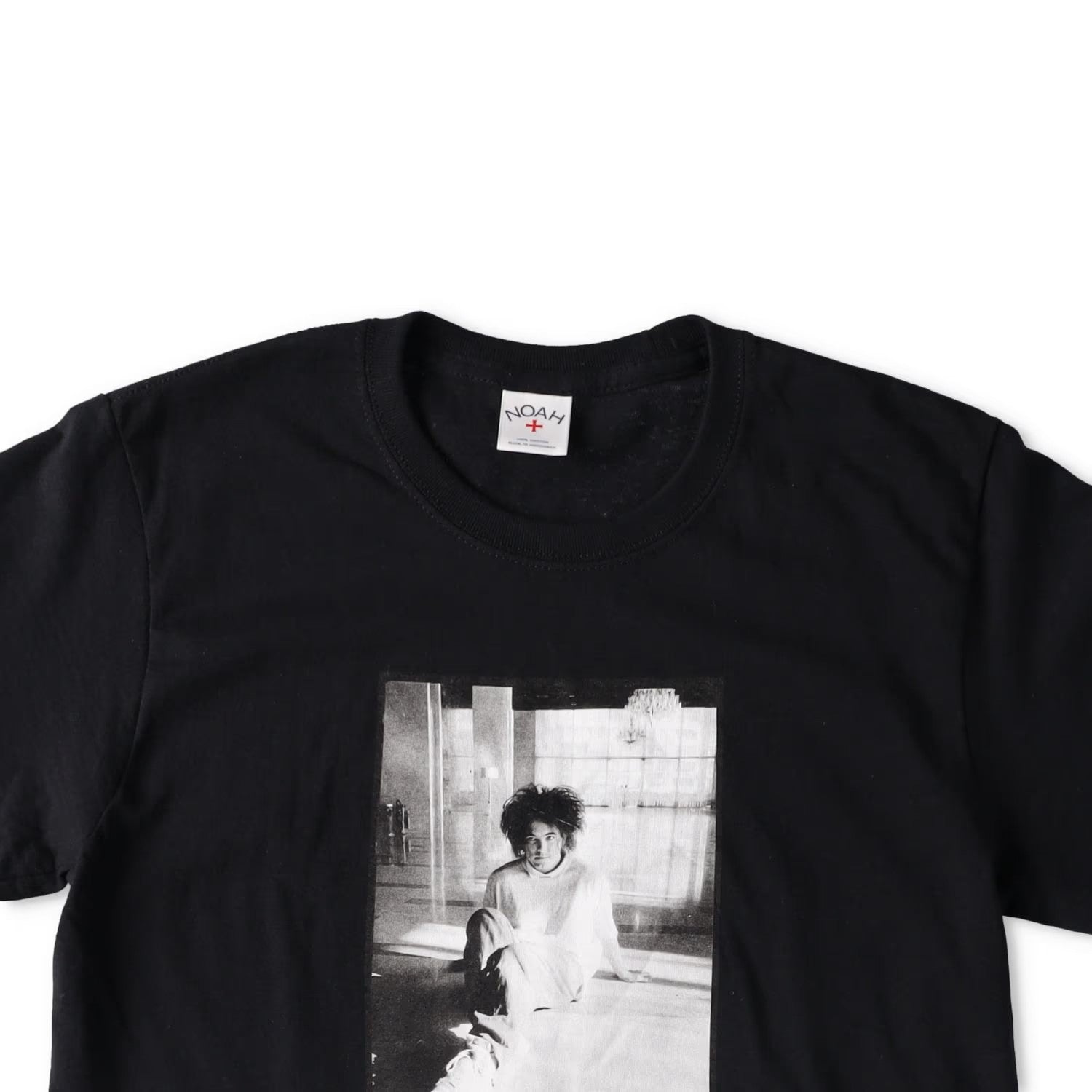 NOAH X The Cure Mens Why Can'T I Be You Logo T-Shirt Short Sleeve Black S RRP 55 — View 3