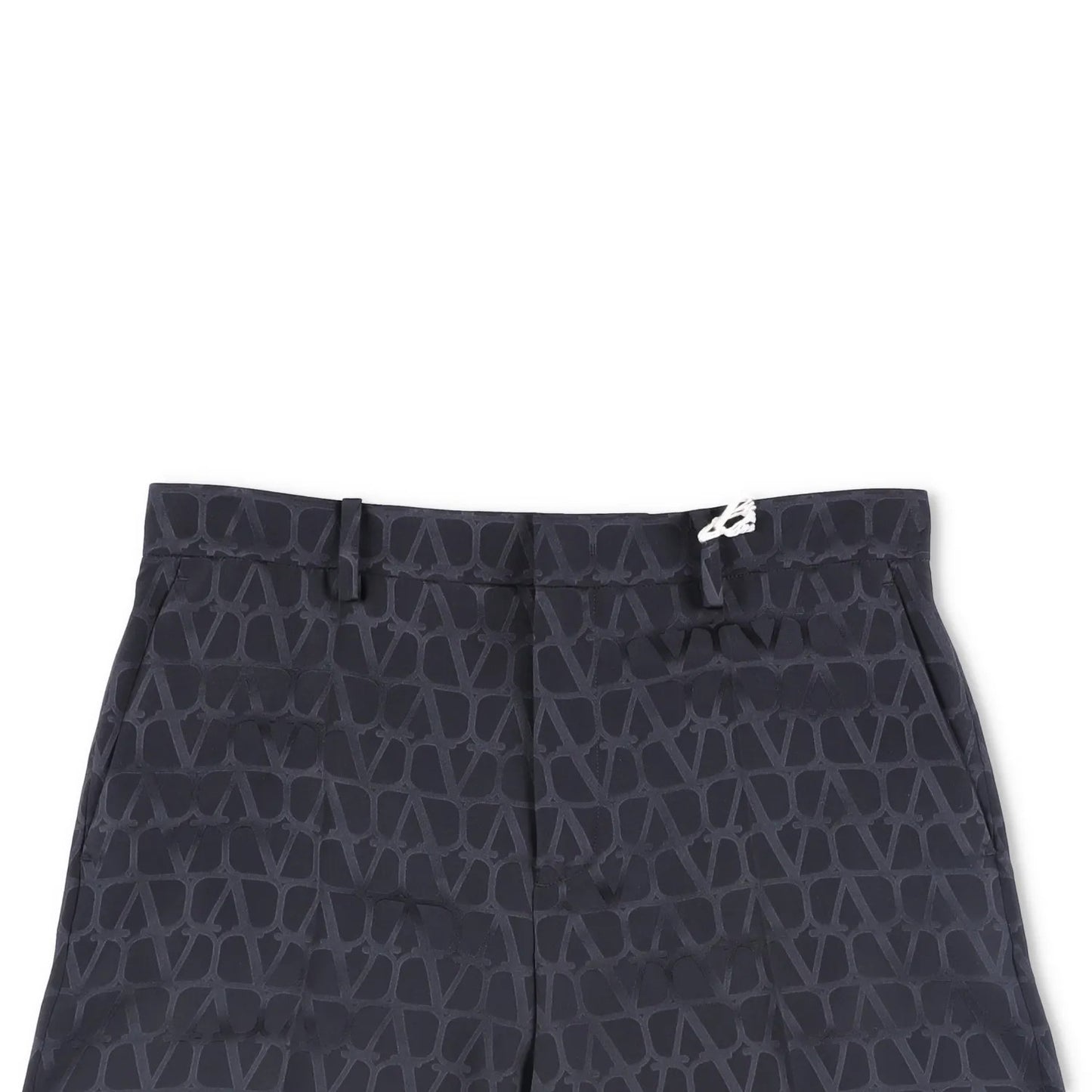 VALENTINO Mens Bermuda Shorts Silk Jacquard Toile Iconograph Black 48 RRP 1290 — View 2