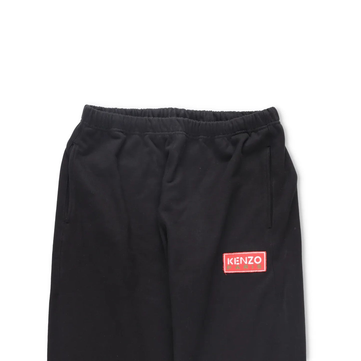 KENZO Mens Paris Classic Jogger Pants Cotton Blend Fleece Logo Black L RRP 270 — View 2