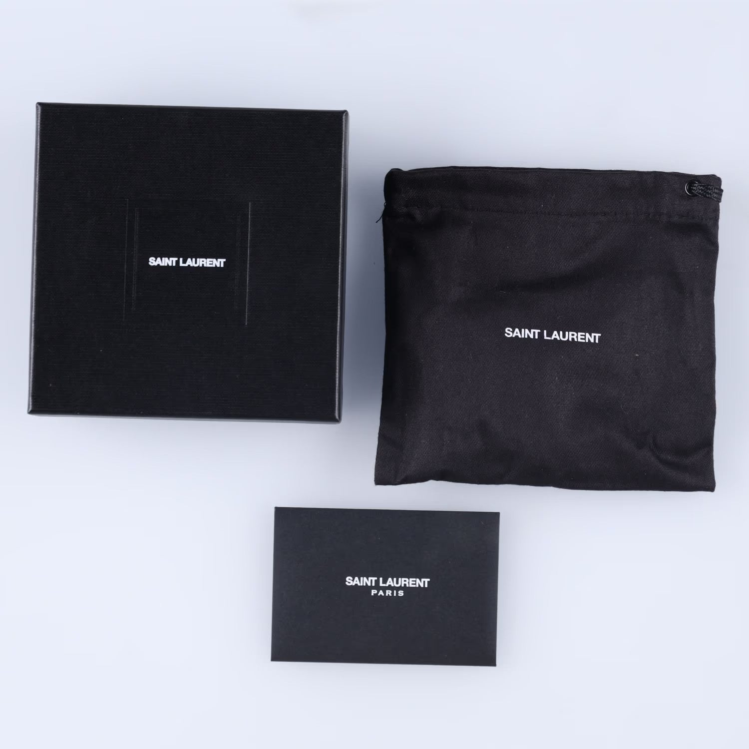 SAINT LAURENT Mens Double Bangle Plaque Bracelet Silver Size M RRP 320 — View 4