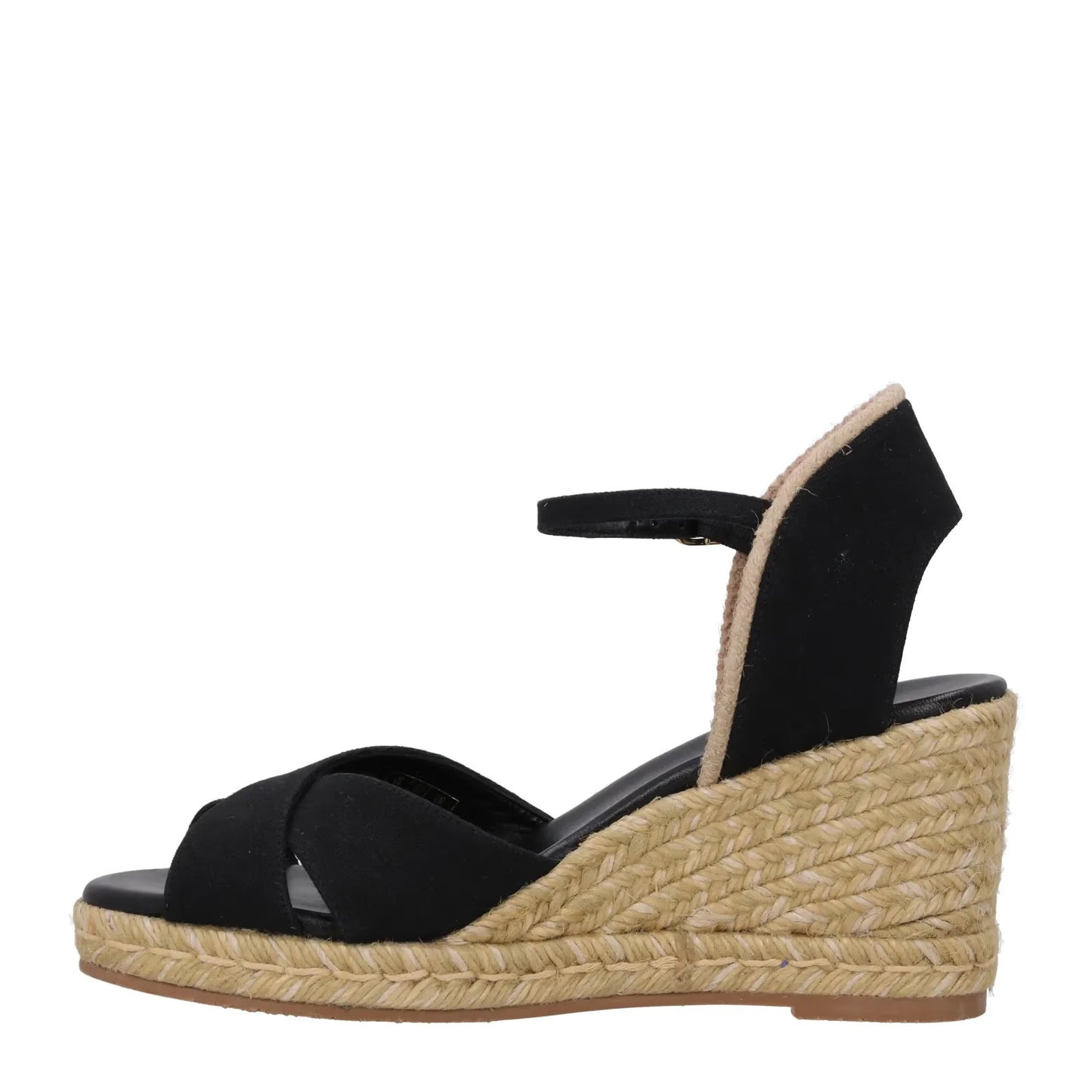 Stuart Weitzman Womens Mirela li Espadrilles Wedge Black Canvas UK 7 RRP 295 — View 4