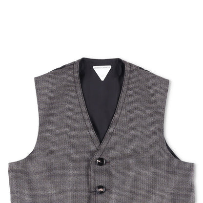 BOTTEGA VENETA Womens Jacket Waistcoat Scoop Neck Sleeveless Grey 42 RRP 990 — View 2
