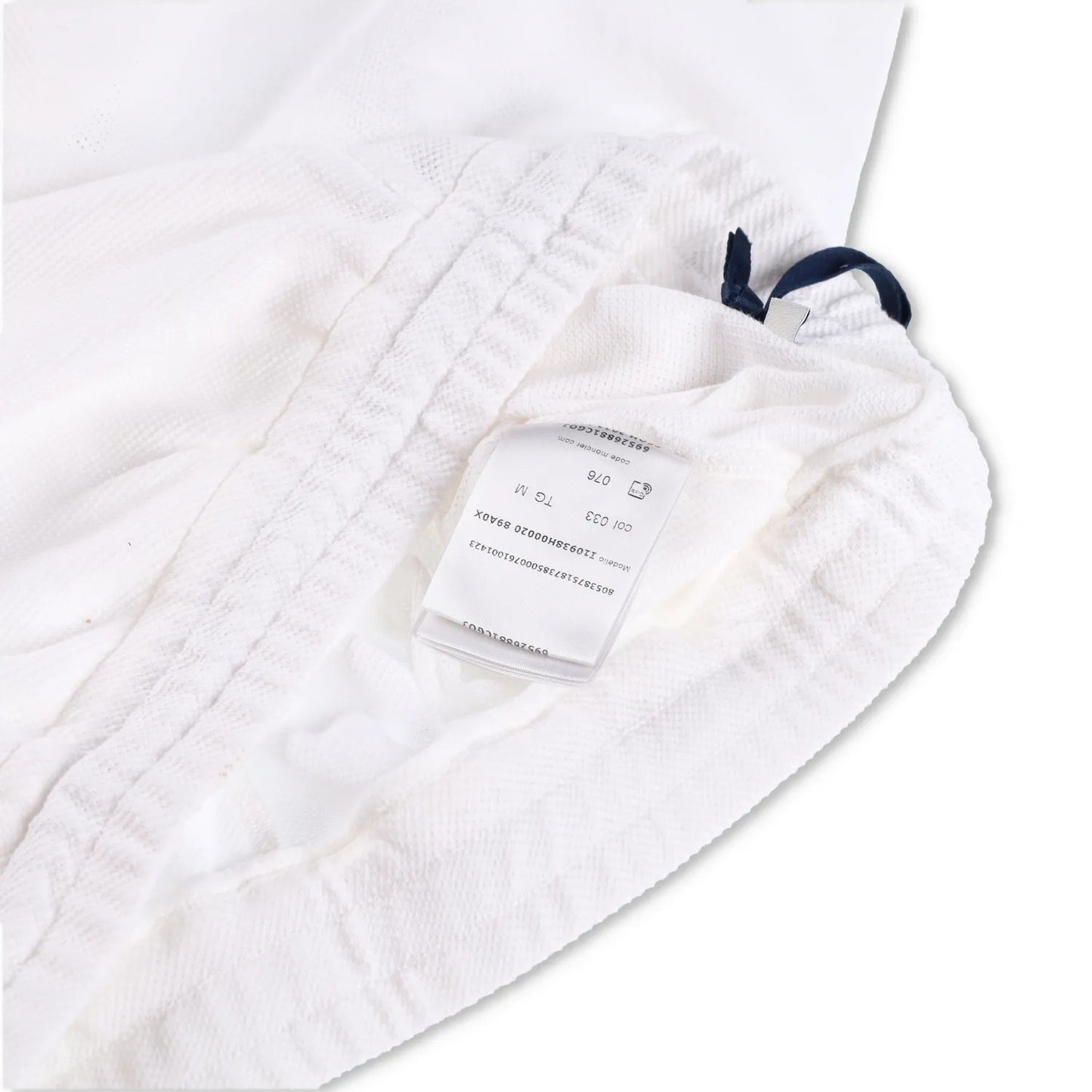 MONCLER Womens Sweat Bottoms Shorts Logo Patch Bermuda White Size M RRP 395 — View 7