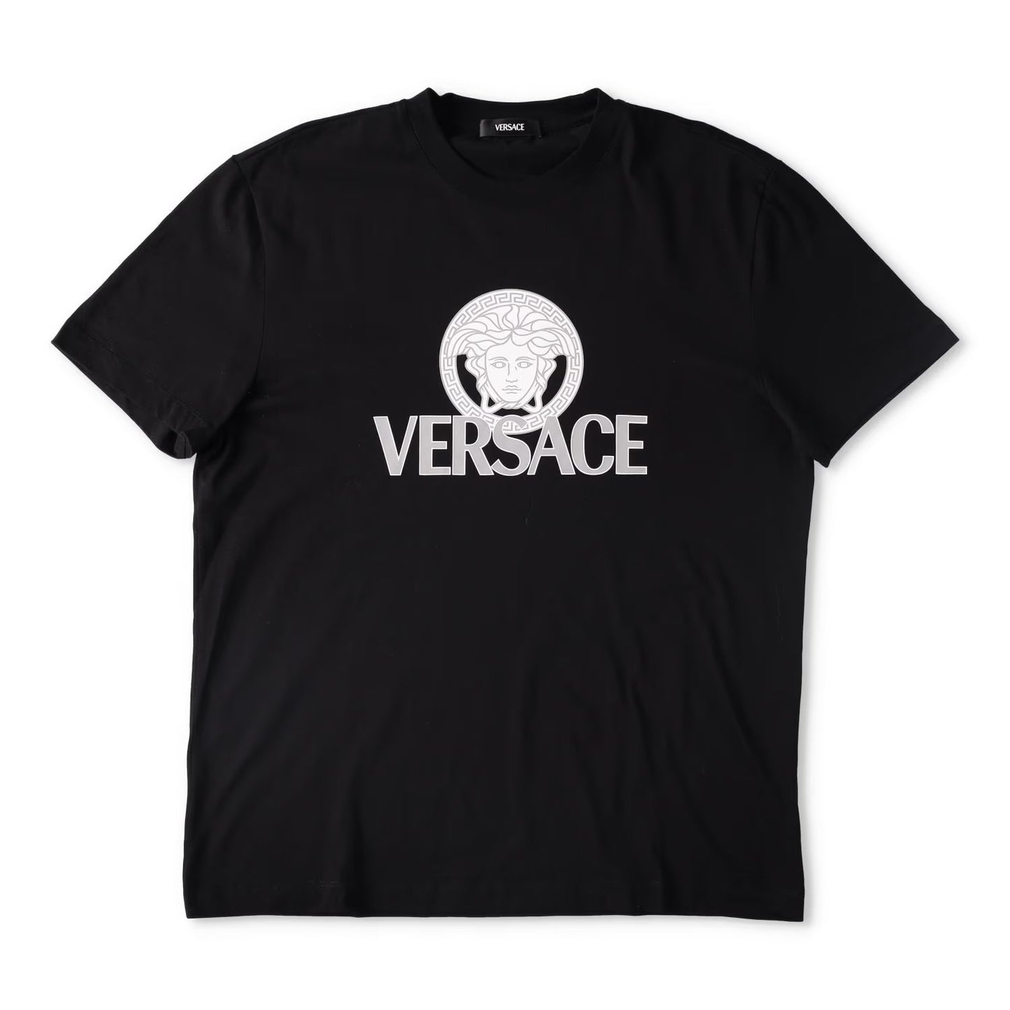 VERSACE Mens T-Shirt Compact Cotton Jersey Fabric + Two Color Print XL RRP 330