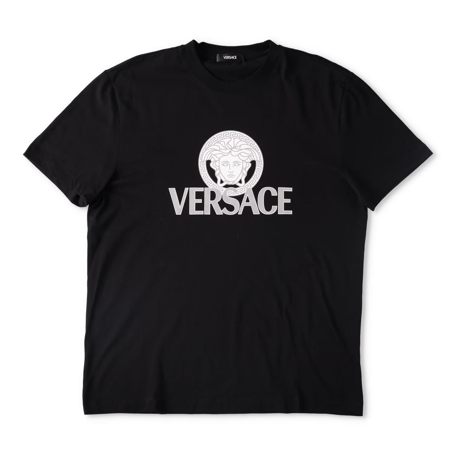 VERSACE Mens T-Shirt Compact Cotton Jersey Fabric + Two Color Print XL RRP 330