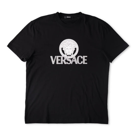 VERSACE Mens T-Shirt Compact Cotton Jersey Fabric + Two Color Print XL RRP 330
