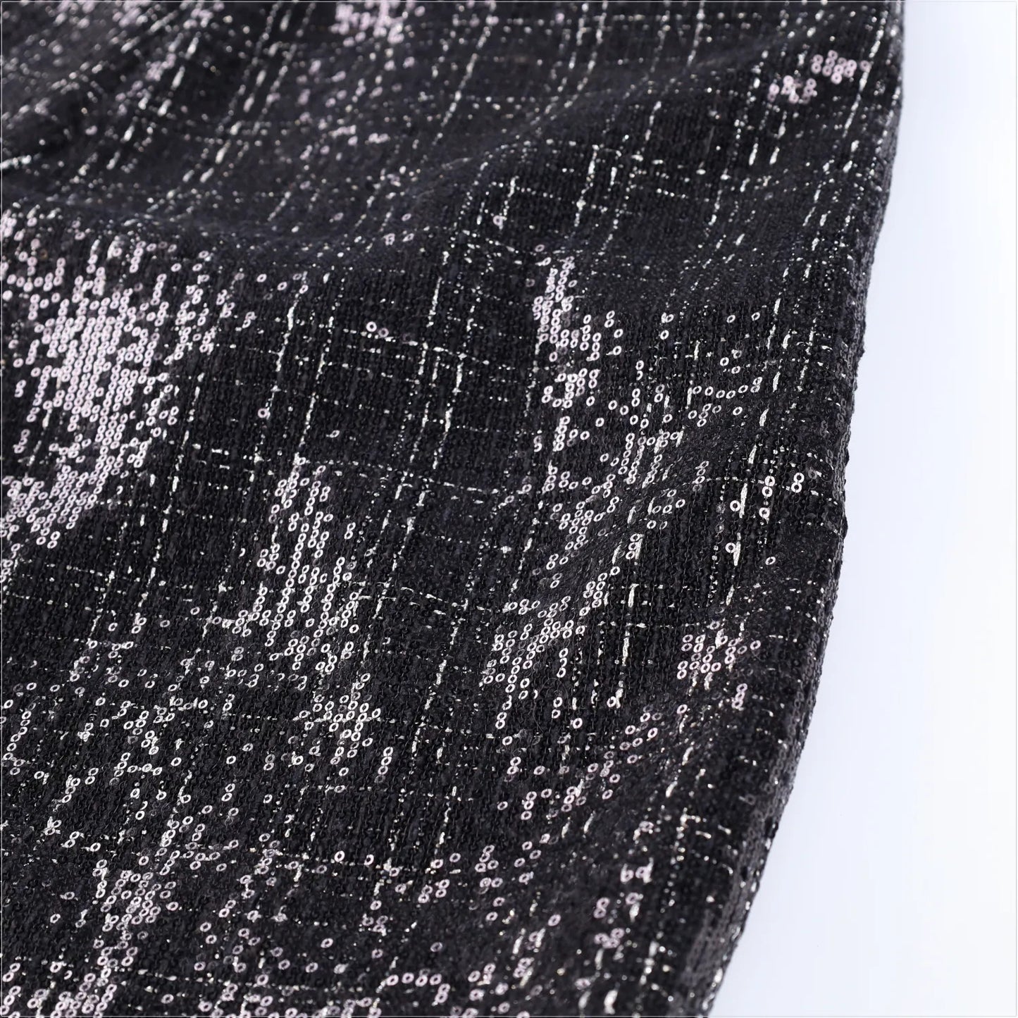 AMIRI Mens Sequin Boucle Skater Shorts Black Tweed Shiny Size 50 RRP 890 — View 10