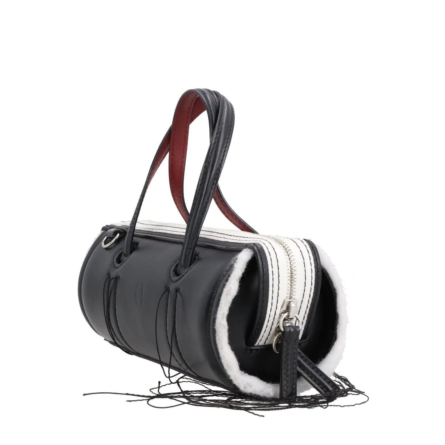 DENTRO Womens Anona Leather Crossbody Bag Black Leather Top Handle OS RRP 535 — View 2
