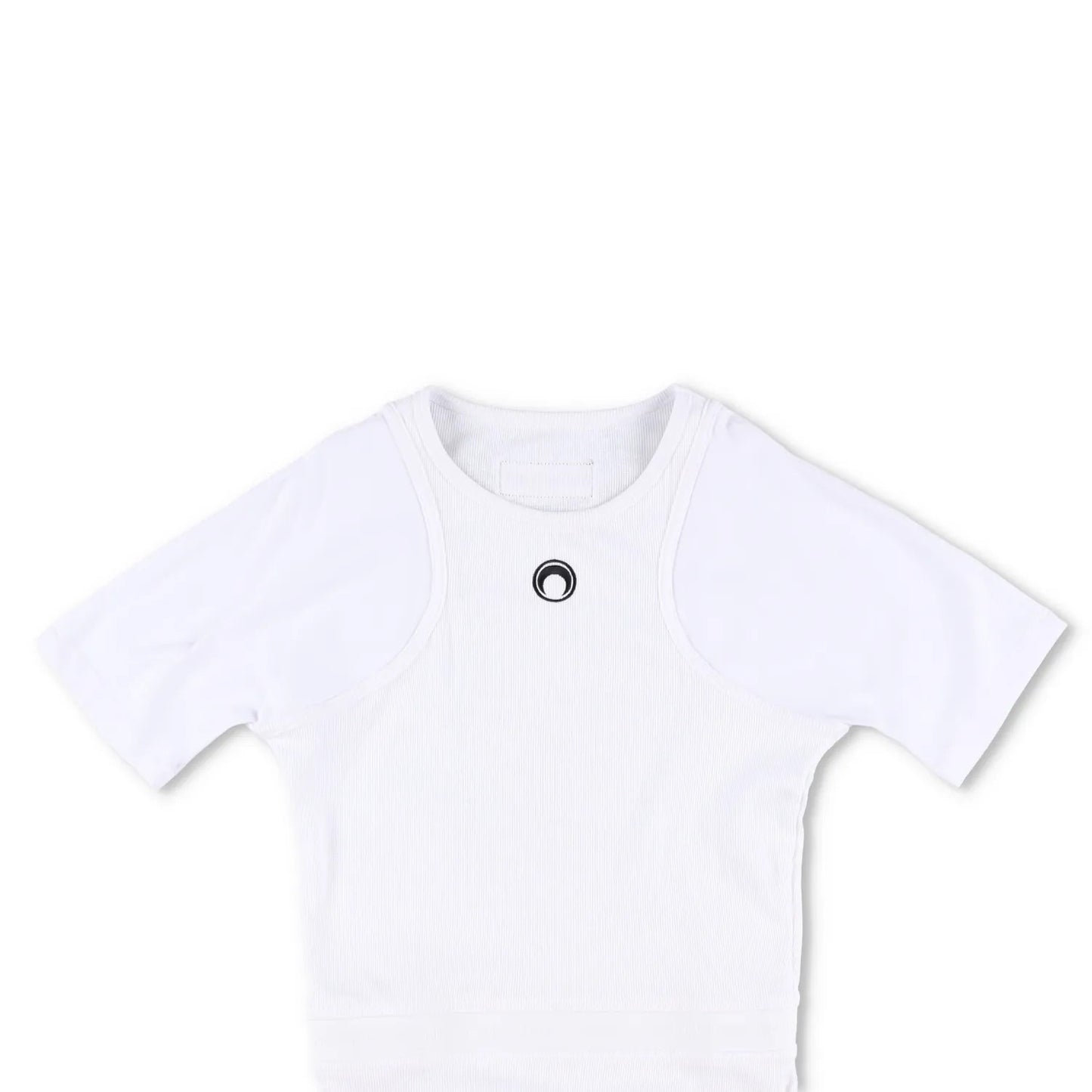 MARINE SERRE Womens Organic Cotton Bodysuit One-Piece White Size M RRP 260 — View 2