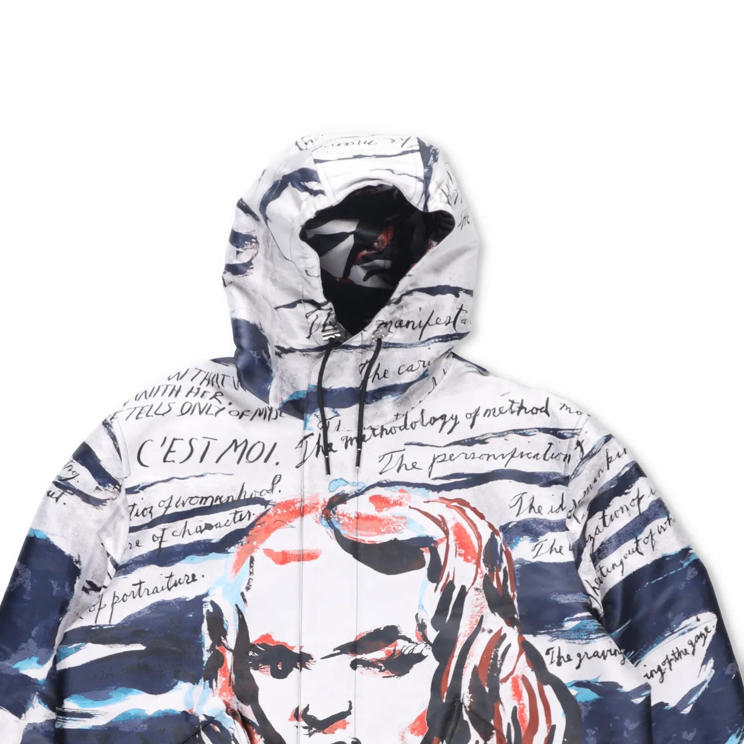 DIOR HOMME Mens Parka Jacket Mona Lisa Multicoloured Hooded Size 48 RRP 6960 — View 2