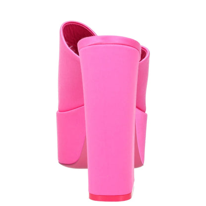 PARIS TEXAS Womens Heels Pink Synthetic Open Toe Platform Heel UK 7 RRP 300 — View 4