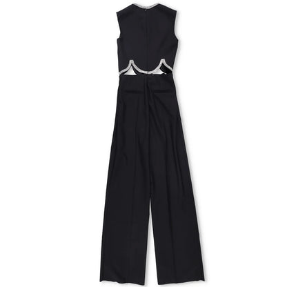 VALENTINO GARAVANI Womens Jumpsuit Embroidered One-Piece Black Size 38 RRP 5690 — View 5