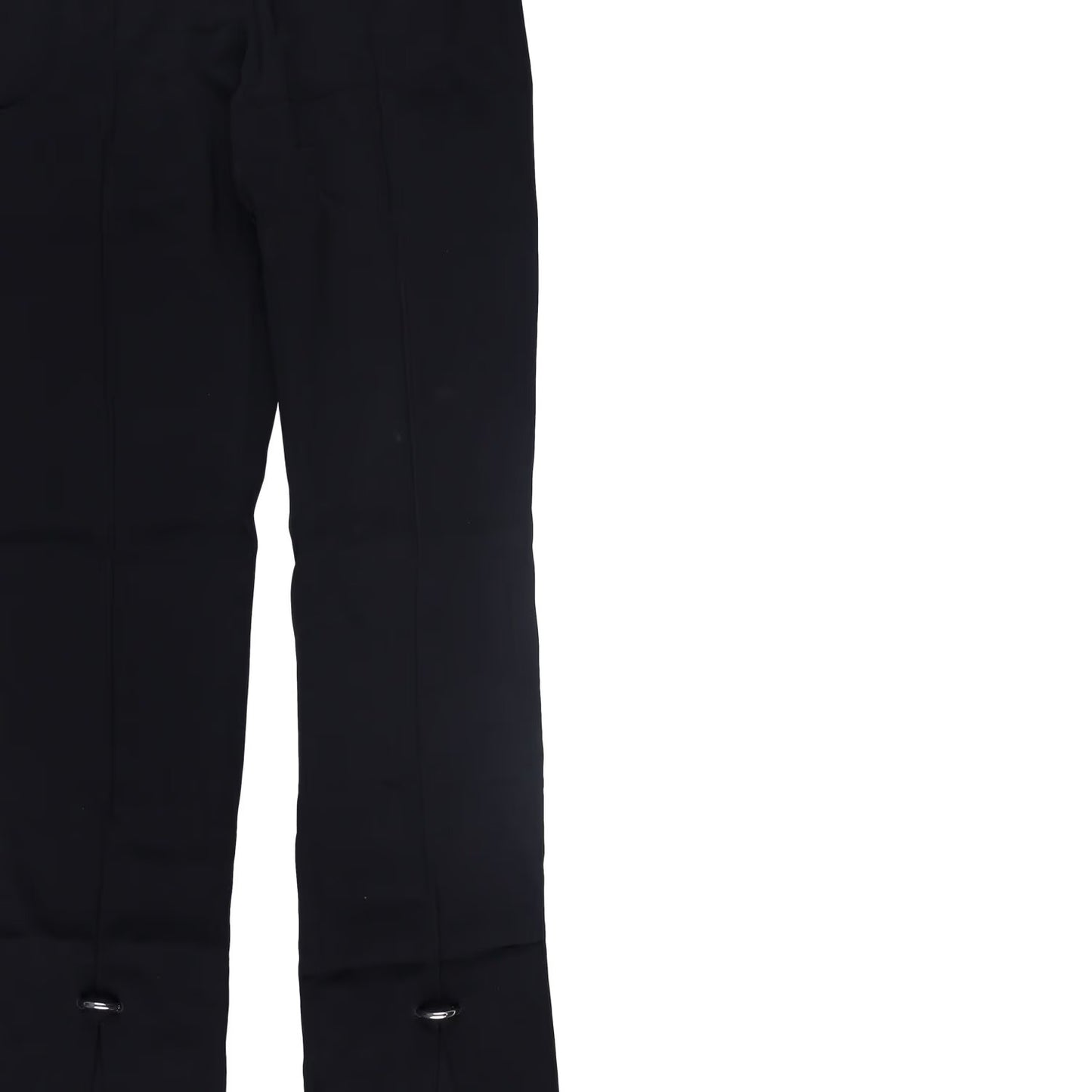 MUGLER Womens Trousers Flared Leg with Front Slits Black Size 36 RRP 770 — View 7