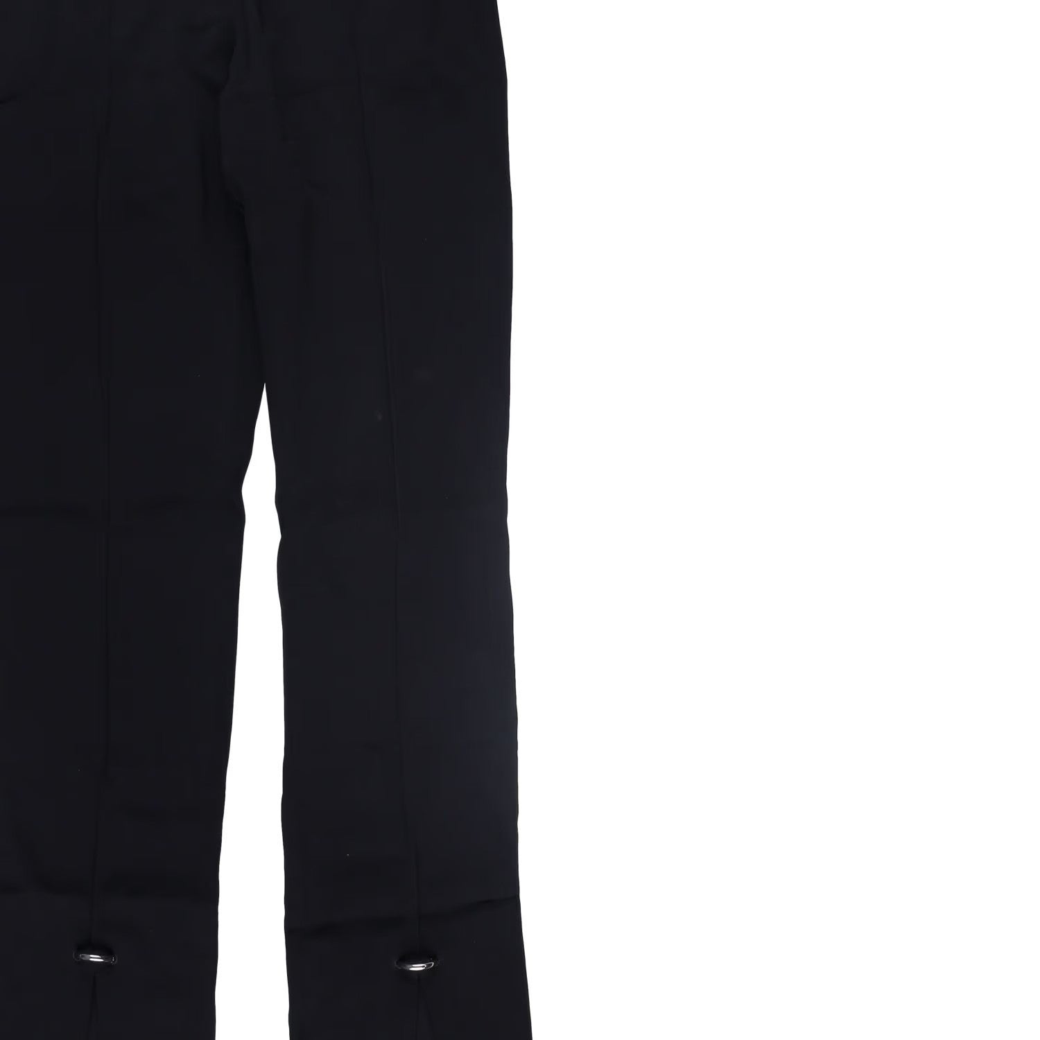 MUGLER Womens Trousers Flared Leg with Front Slits Black Size 36 RRP 770 — View 7