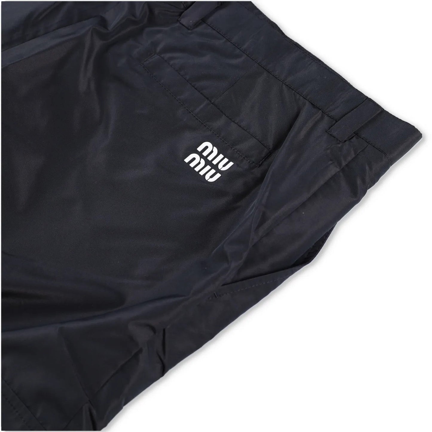 MIU MIU Womens Chino Cargo Trousers Blue Loungewear Side Pockets Size 50 RRP1020 — View 6