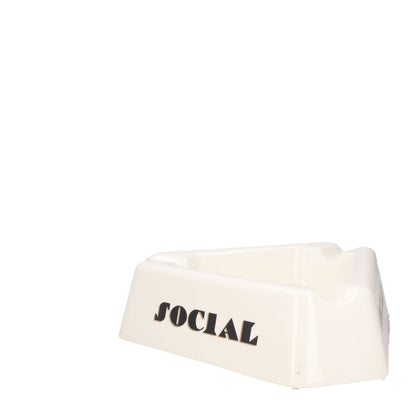 SELETTI X Diesel Social Smoker Ashtray Porcelain Glossy White Square OS RRP 130 — View 3