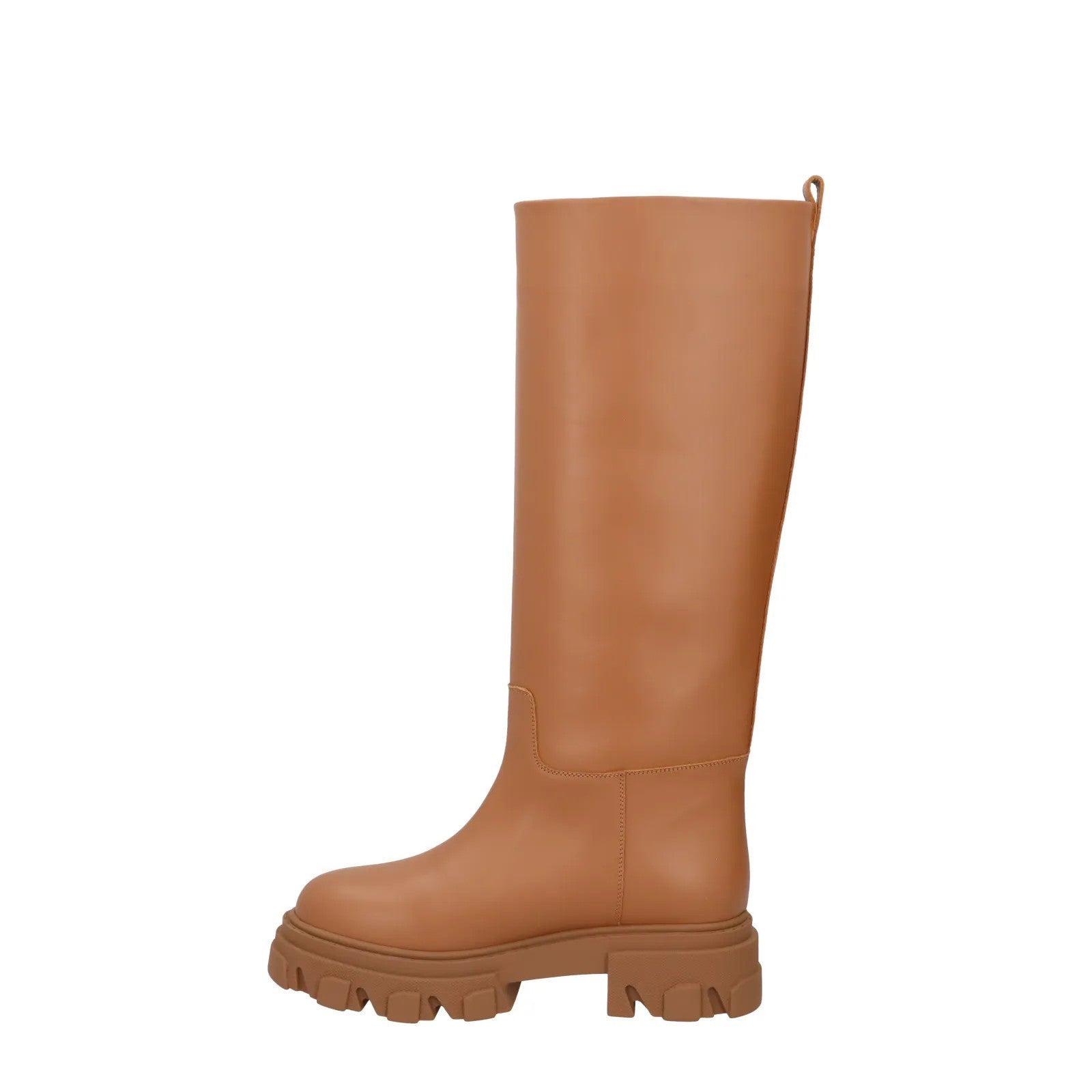GIA COUTURE X Pernille Women Tubular Combat Leather Boot Knee Chunky UK5 RRP480 — View 4