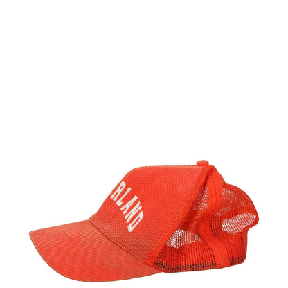 NAHMIAS Mens Summerland Corduroy Trucker Hat Orange Adjustable One Size RRP 215 — View 3