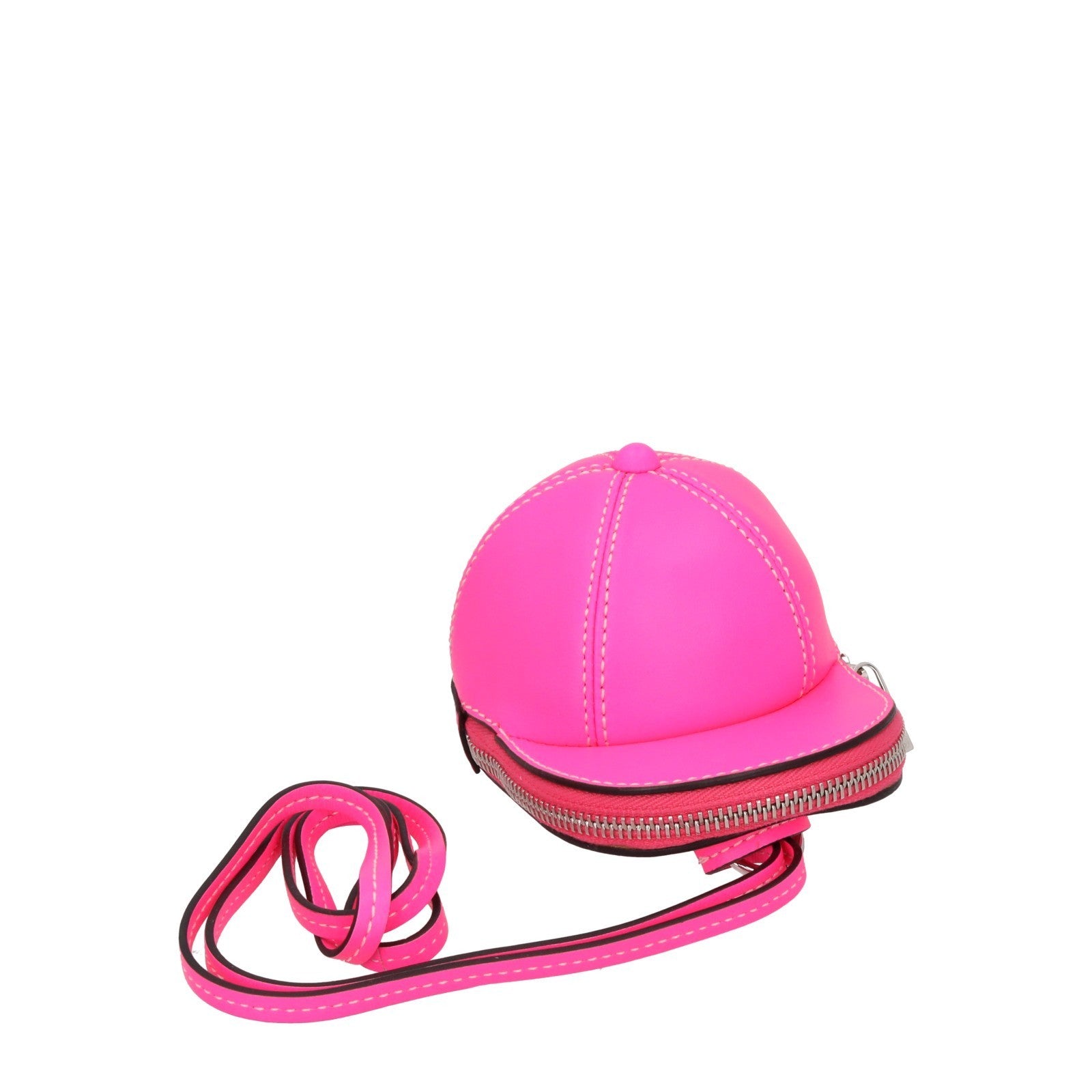 JW ANDERSON Leather Pink Mini Nano Bag Coin Purse Handbag Neon RRP360 — View 7