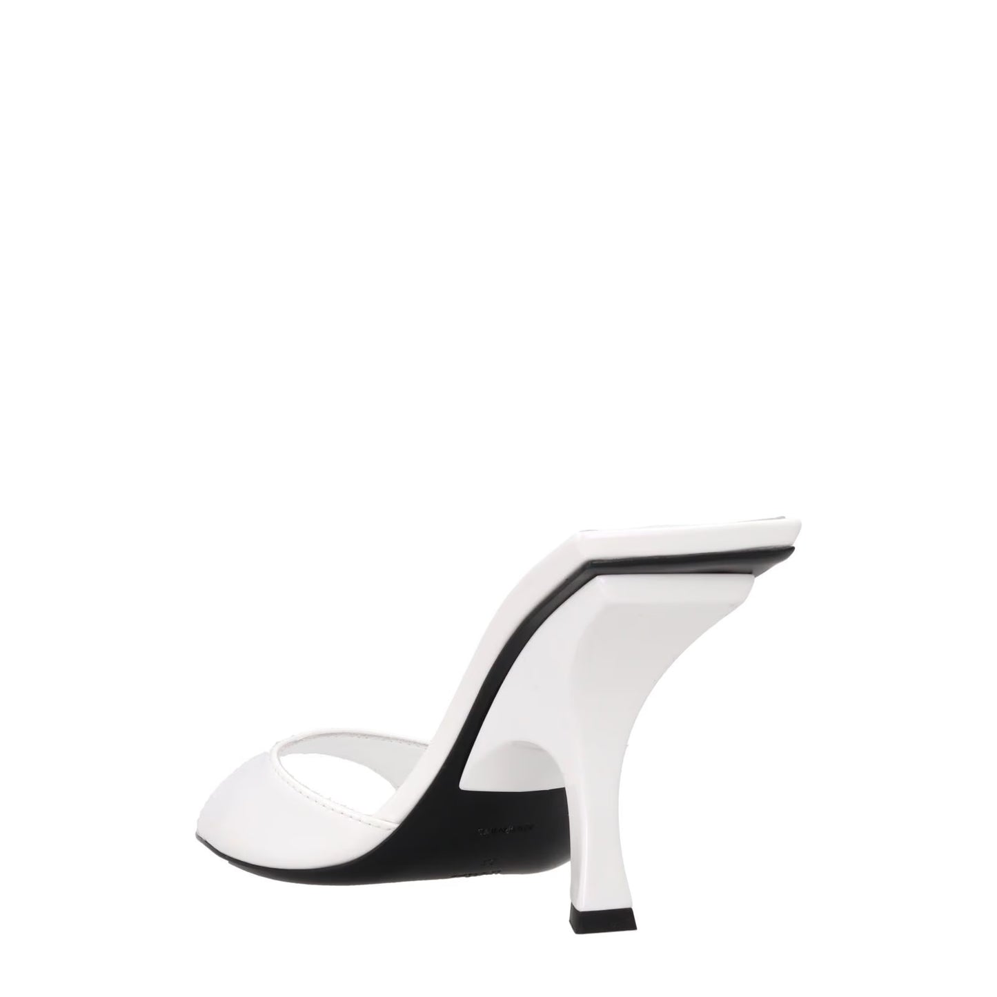 ATTICO Womens Ester Mule White Holographic Fabric Heel Spool Style EU35 RRP638.7 — View 5