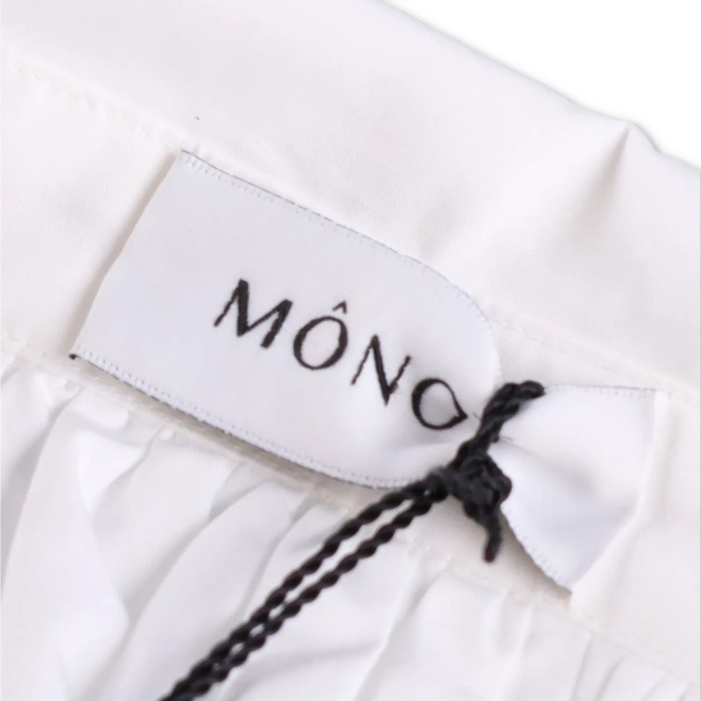 MONOT Womens Long Sleeve Big Lapel Shirt Mini Dress White Collared Size 8 RRP839 — View 6
