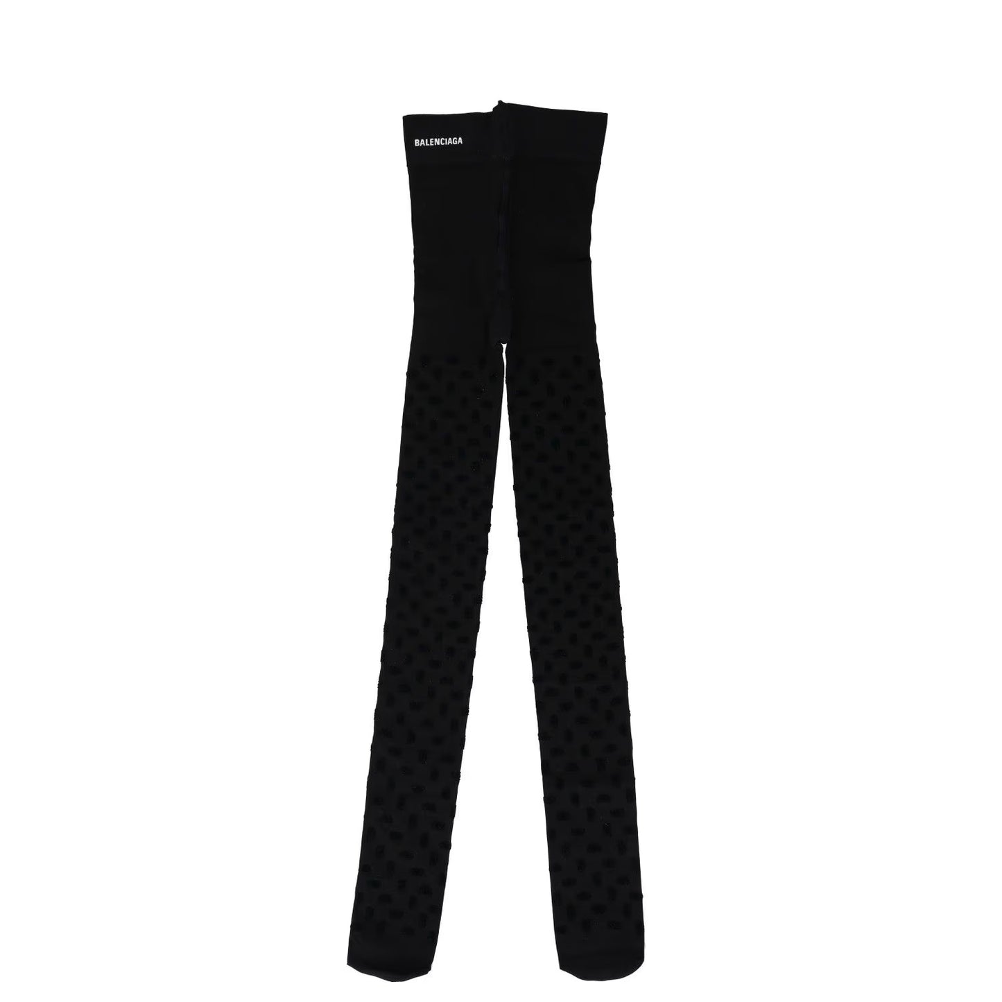 BALENCIAGA Womens Womens Tights Nylon Knitted Black Opaque Size L RRP 250