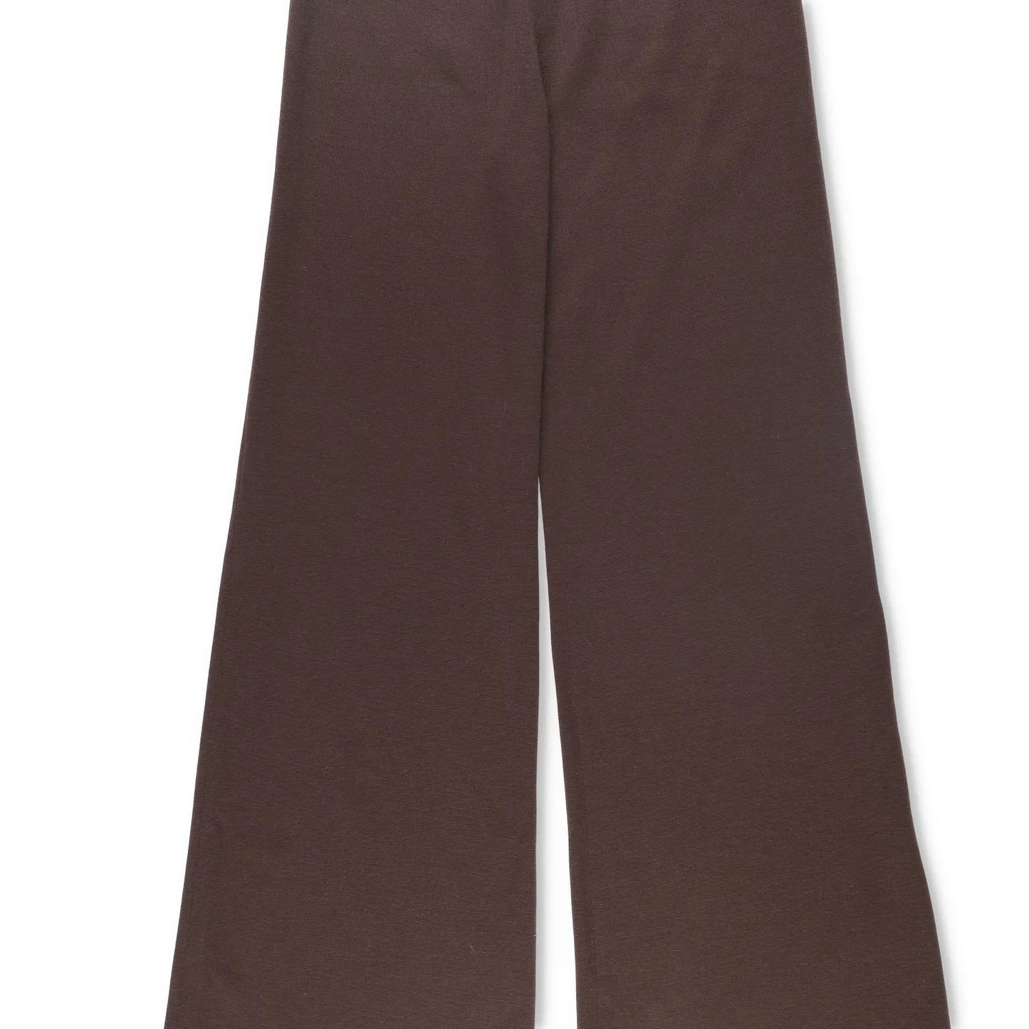 16ARLINGTON Womens Flared Joggers Wool Acrylic Blend Trousers Brown 12 RRP 680 — View 3