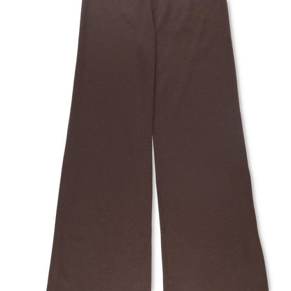 16ARLINGTON Womens Flared Joggers Wool Acrylic Blend Trousers Brown 12 RRP 680 — View 3