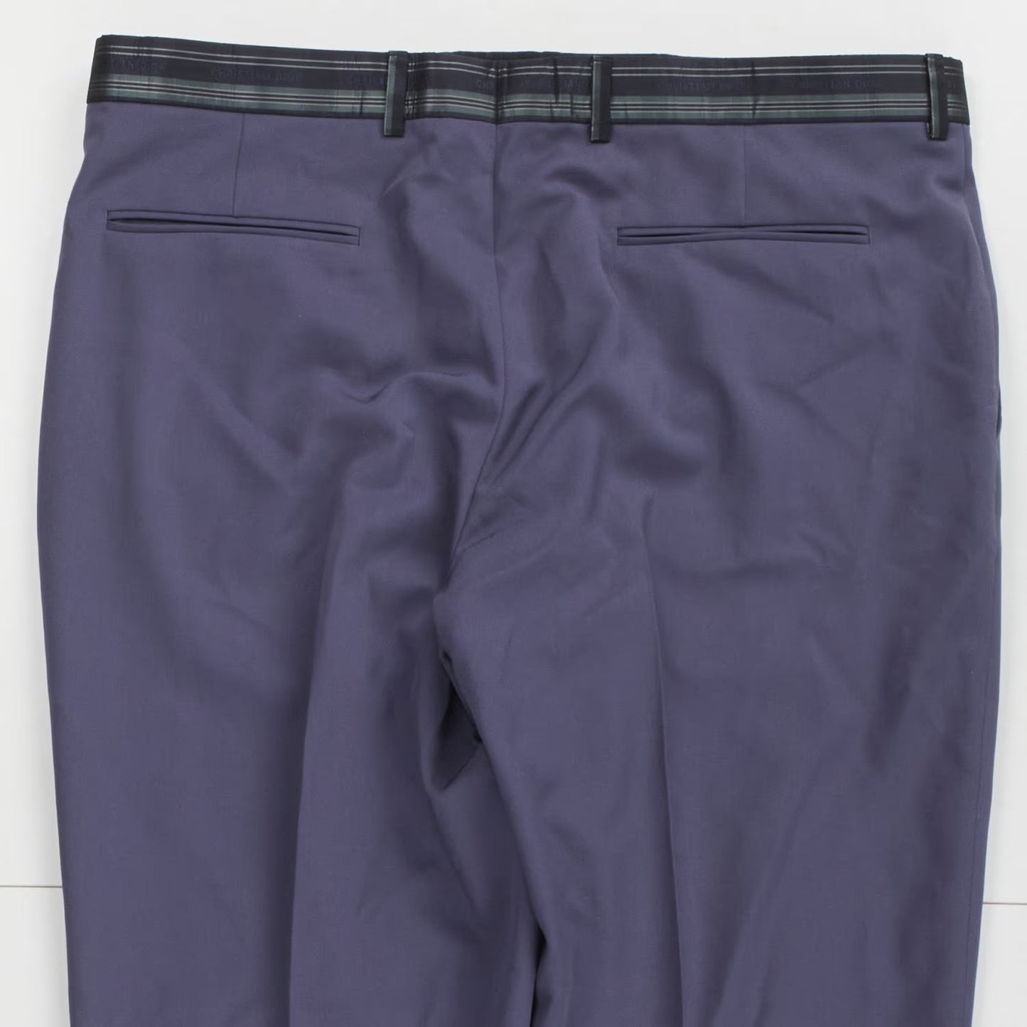 DIOR HOMME Mens Tapered Trousers Purple Dress Pants Belt Detail Size 36 RRP 620 — View 7